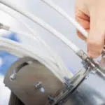 tecnico sistema i fili di un antenna